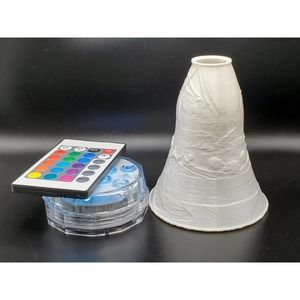 3D Printed Lithophane Holy Jesus 4.5" Bell Lamp Multicolor LED Lantern Light